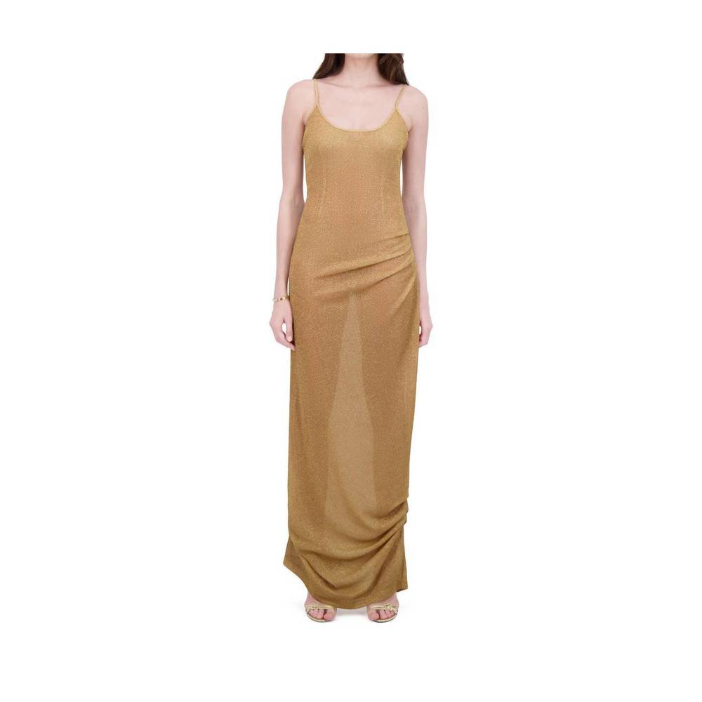 NEW BETHELHELENA goddess maxi dress in medallion gold